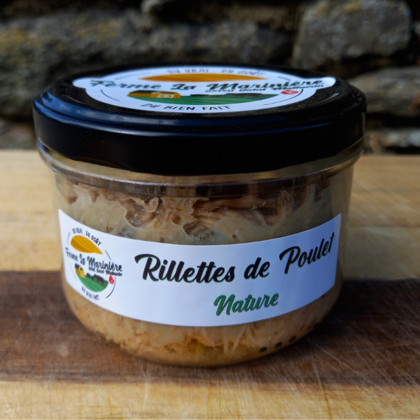 Pot de rillette de poulet nature