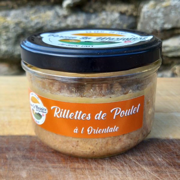 Pot de rillette de poulet à l'orientale